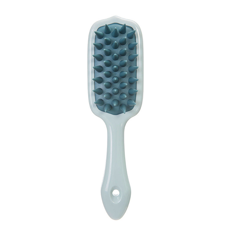 Long Handle Silicone Head Relaxation Massage Comb