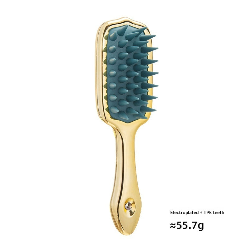 Long Handle Silicone Head Relaxation Massage Comb
