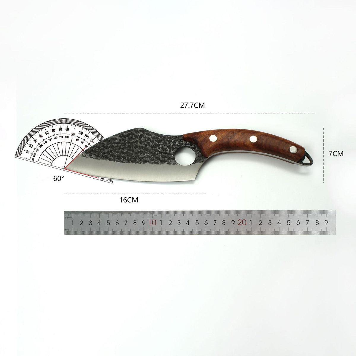 Hand-Forged Boning Knife Set | High-Carbon Steel Kitchen Knife with Leather Case