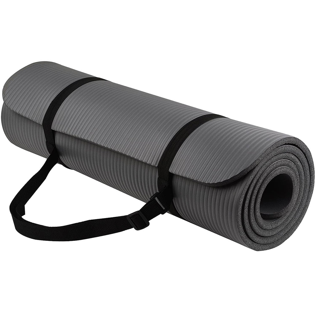 NBR Yoga Mat | Extra Thick Non-Slip Exercise Mat for Yoga, Pilates & Fitness