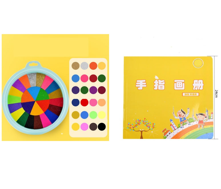 Kids Finger Paint Set - Non-Toxic Washable Sensory Play Mud