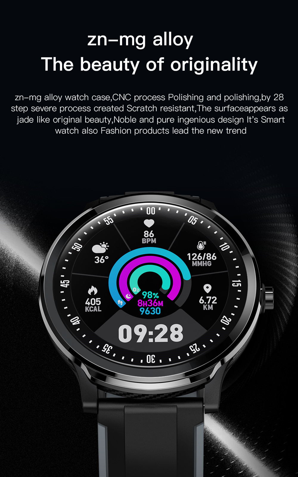 SN80 Smart Watch | Fitness Tracker with Health Monitoring