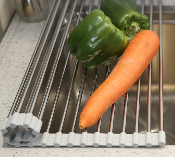 Folding Stainless Steel Kitchen Drain Rack