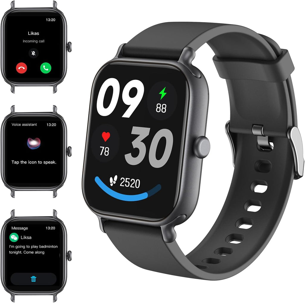 2.0 Inch HD Fashion Smartwatch with Bluetooth Calling | IP68 Waterproof Fitness Tracker Pink