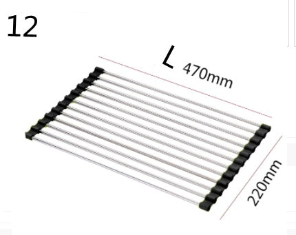 Folding Stainless Steel Kitchen Drain Rack