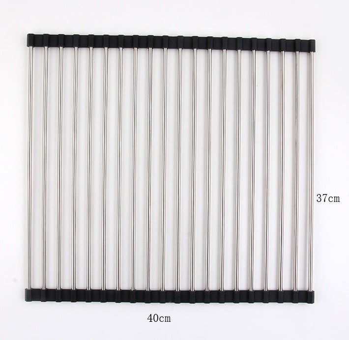 Folding Stainless Steel Kitchen Drain Rack