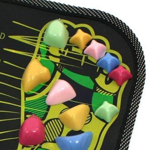 Reflexology Foot Massage Cobblestone Mat – Acupressure Walk Pad