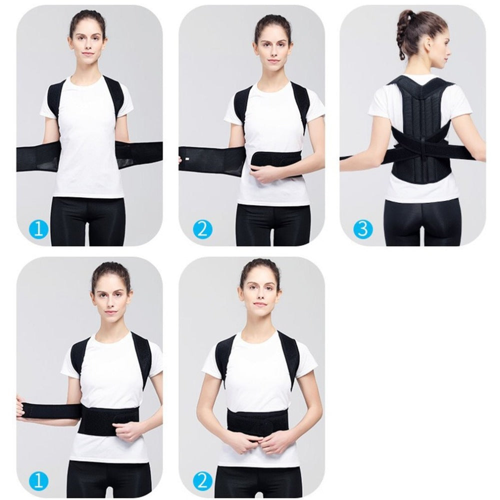 Adjustable Posture Support Belt for Men & Women – Ergonomic Back Brace