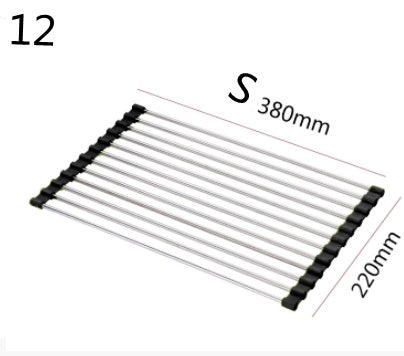 Folding Stainless Steel Kitchen Drain Rack