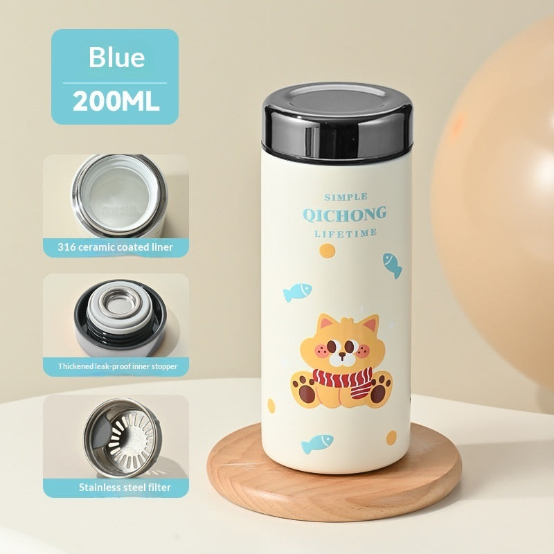 Portable Mini Ceramic-Inside Insulated Cup | Custom Logo Branding Available