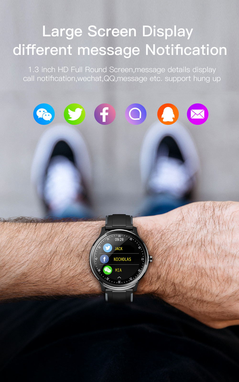 SN80 Smart Watch | Fitness Tracker with Health Monitoring