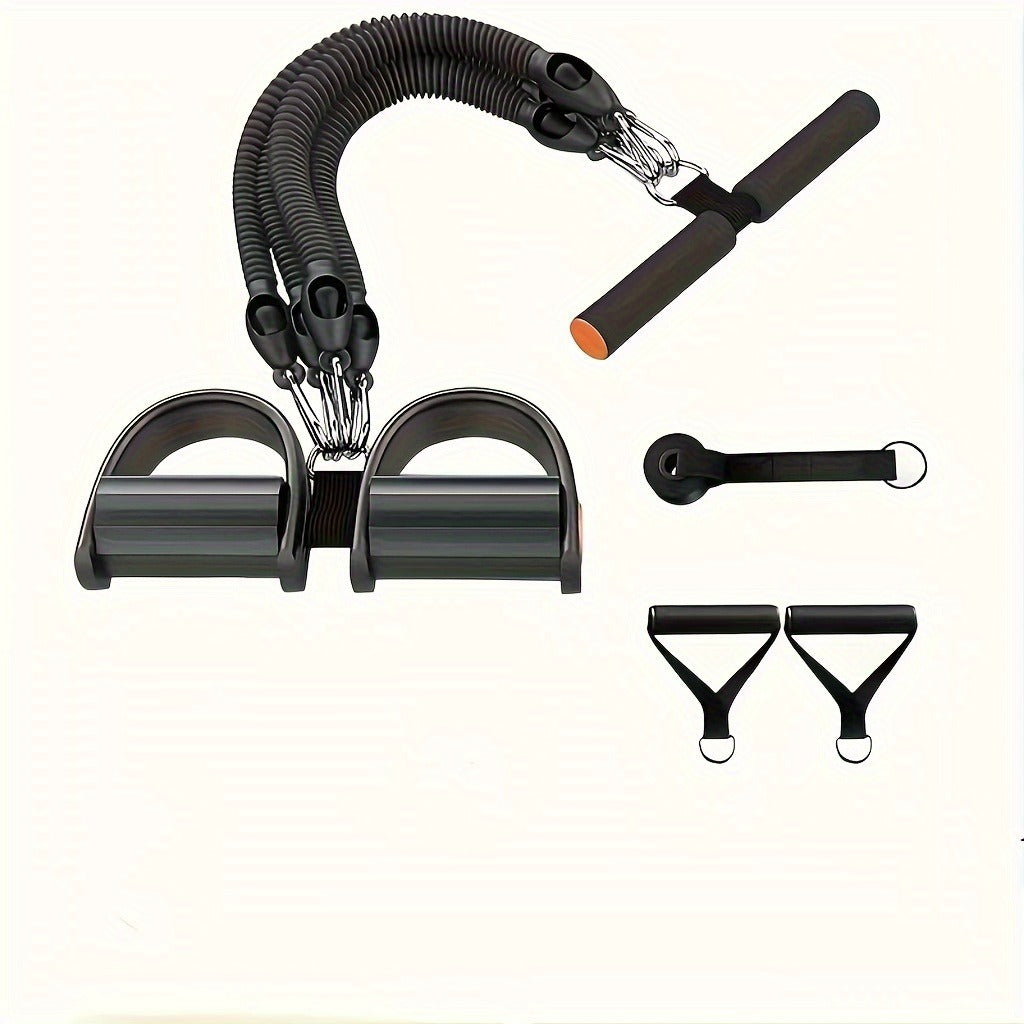Adjustable Resistance Bands with Foot Pedals & Handles | Full Body Trainer