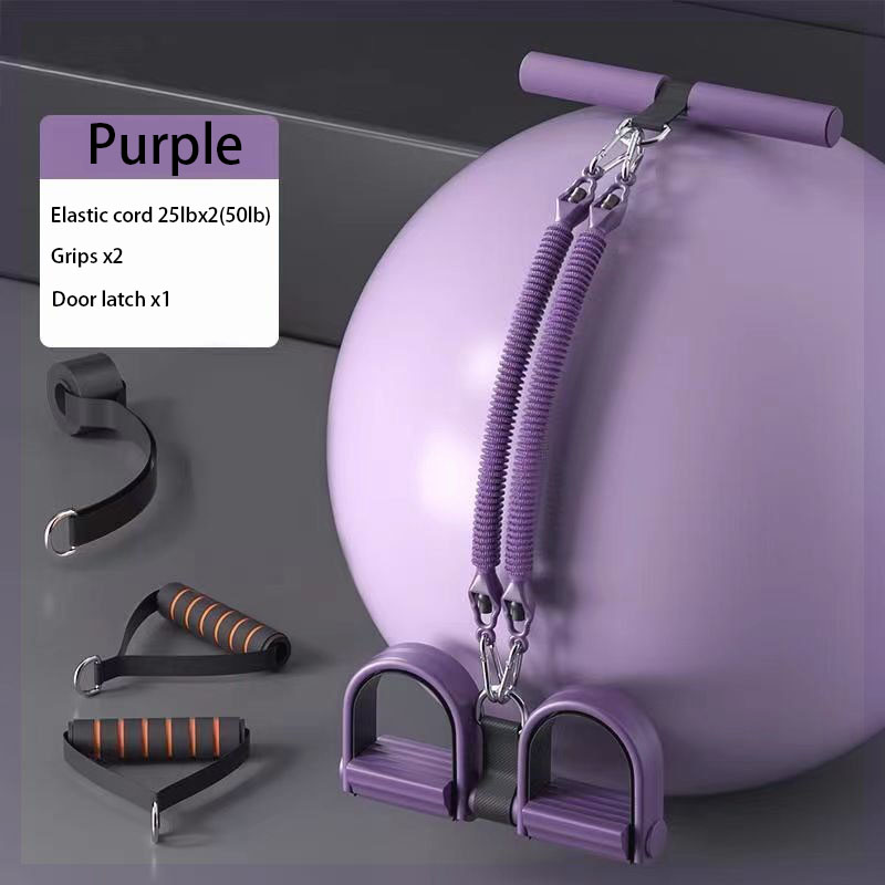 Adjustable Resistance Bands with Foot Pedals & Handles | Full Body Trainer