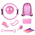 14-Piece Pilates Kit for Women | Yoga Ball, Resistance Bands, Arm Stretcher & More