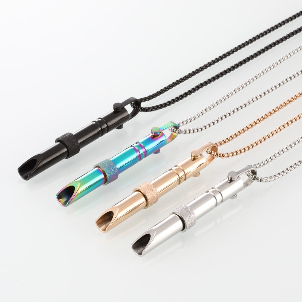 Couple Stainless Steel Mindfulness Necklace For Women & Men