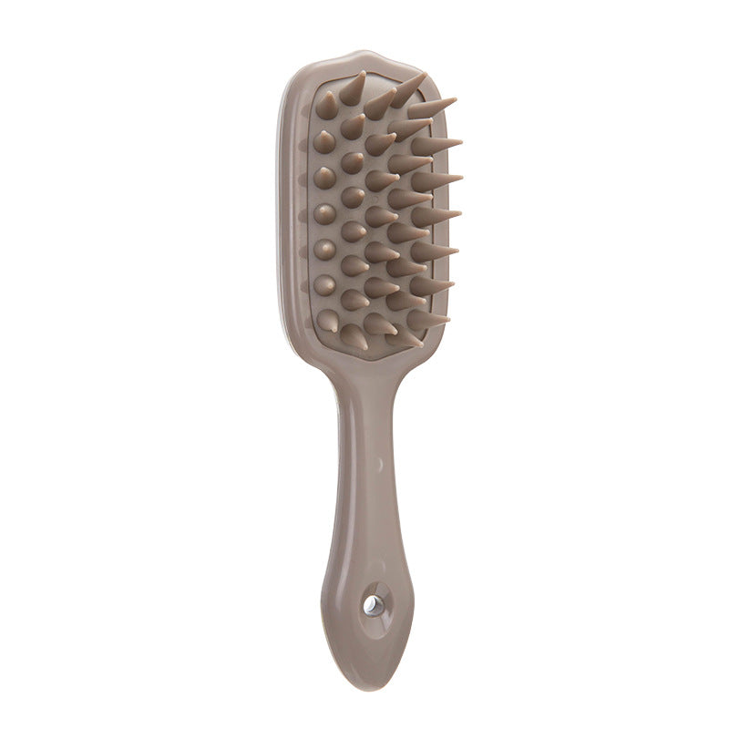 Long Handle Silicone Head Relaxation Massage Comb