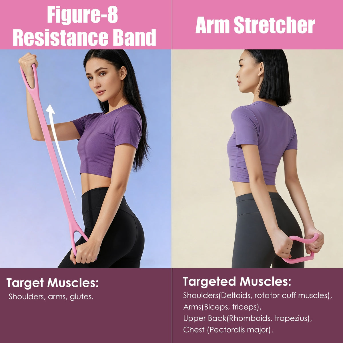 14-Piece Pilates Kit for Women | Yoga Ball, Resistance Bands, Arm Stretcher & More