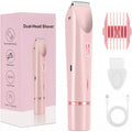 2 In 1 Hair Remover Women's Double Head Shaver Private Pubic T...