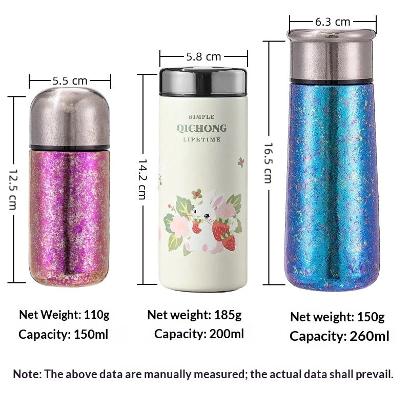 Portable Mini Ceramic-Inside Insulated Cup | Custom Logo Branding Available