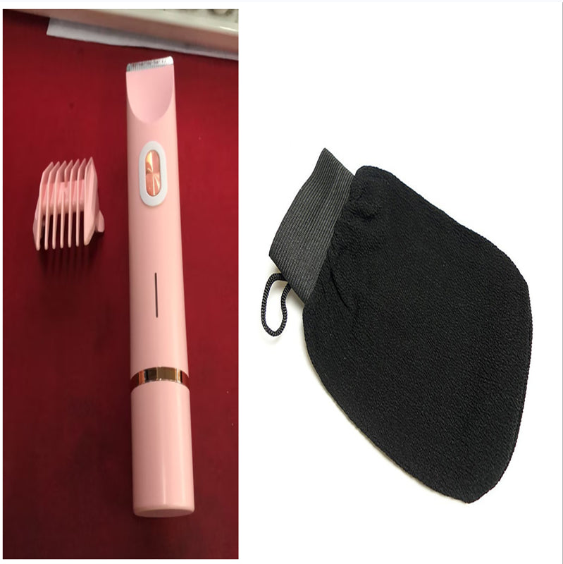 2 In 1 Hair Remover Women's Double Head Shaver Private Pubic T...