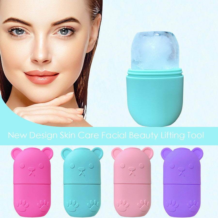Ice Face Mould & Holder | Reusable Face Ice Stick for De-Puffing & Skin Glow