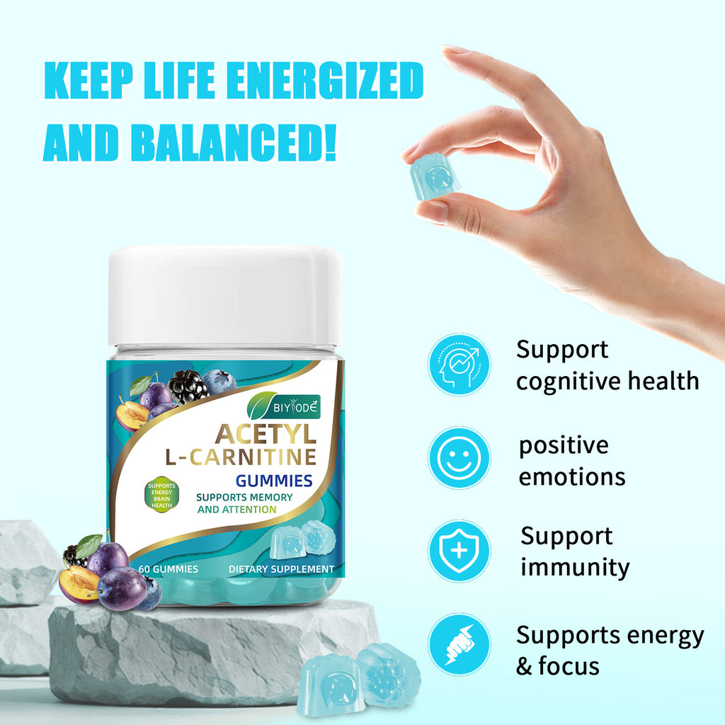 Biyode Wholesale Acetyl L-Carnitine Gummiegel Gummies Natural Daily...