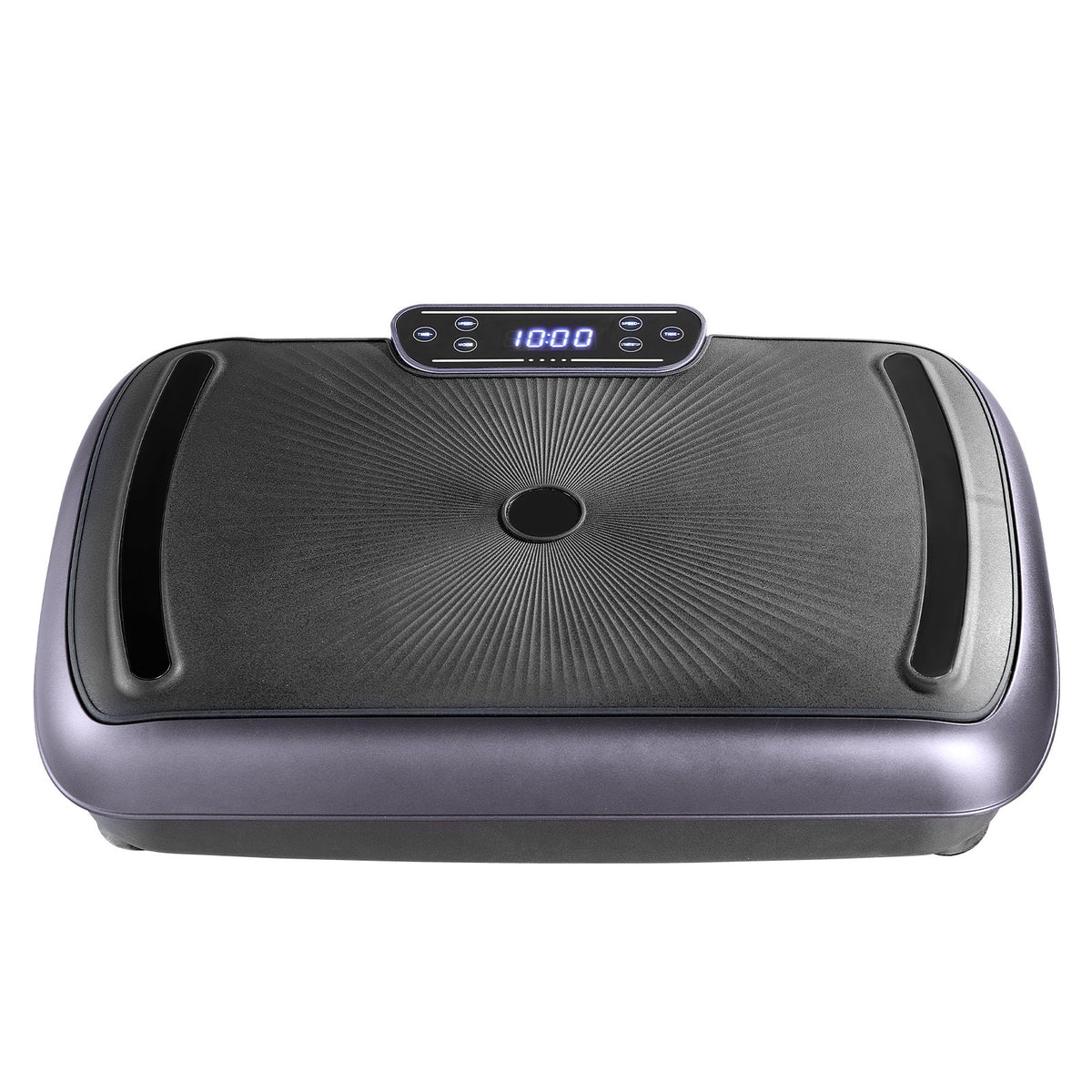 Vibration Plate Exercise Machine | Full Body Fitness Platform with Resistance Bands | Black