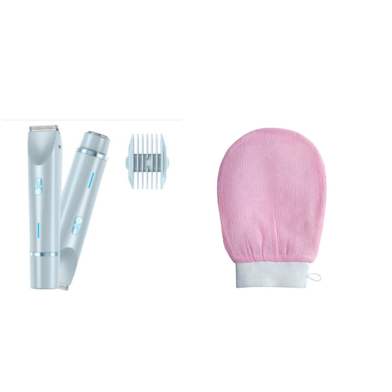 2 In 1 Hair Remover Women's Double Head Shaver Private Pubic T...