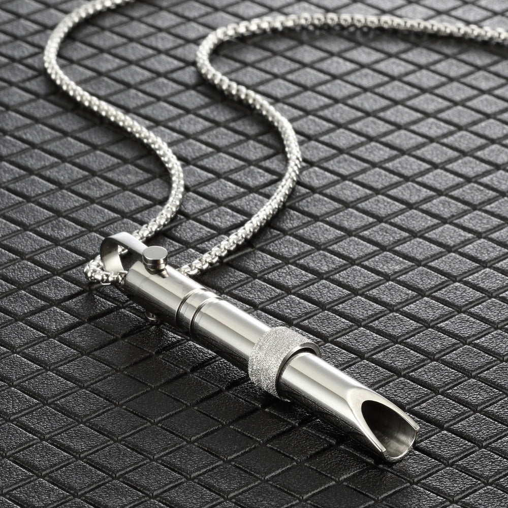 Couple Stainless Steel Mindfulness Necklace For Women & Men