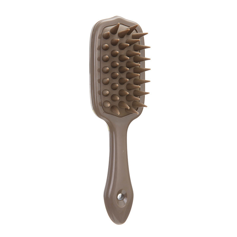 Long Handle Silicone Head Relaxation Massage Comb