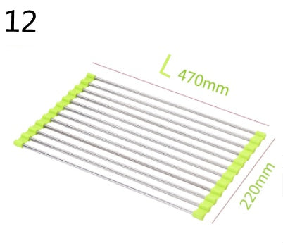 Folding Stainless Steel Kitchen Drain Rack