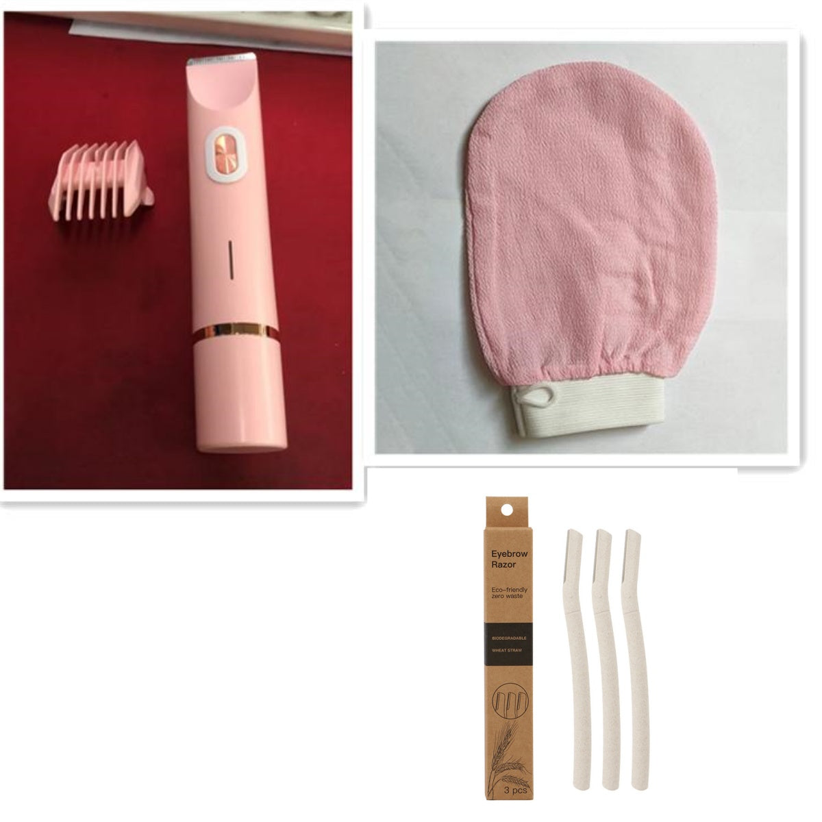 2 In 1 Hair Remover Women's Double Head Shaver Private Pubic T...