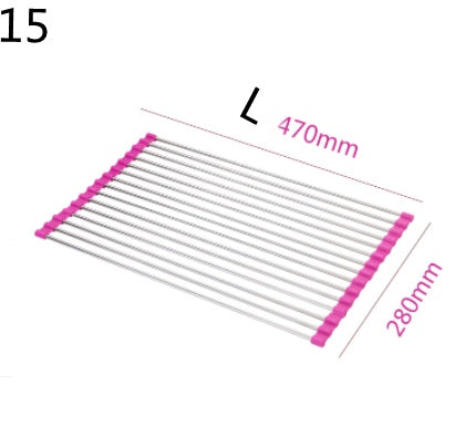 Folding Stainless Steel Kitchen Drain Rack