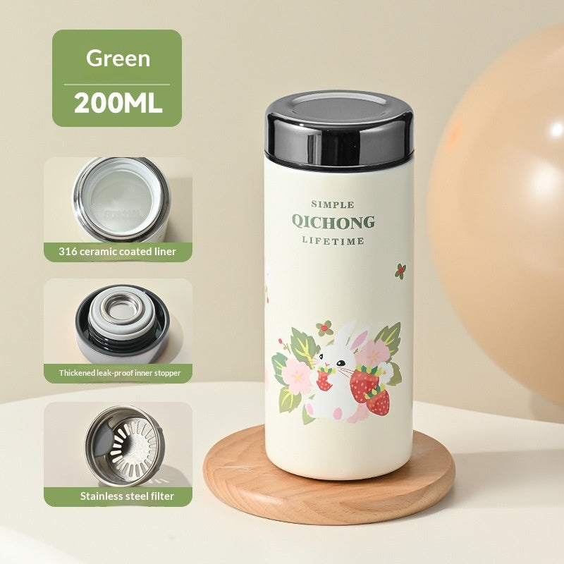 Portable Mini Ceramic-Inside Insulated Cup | Custom Logo Branding Available