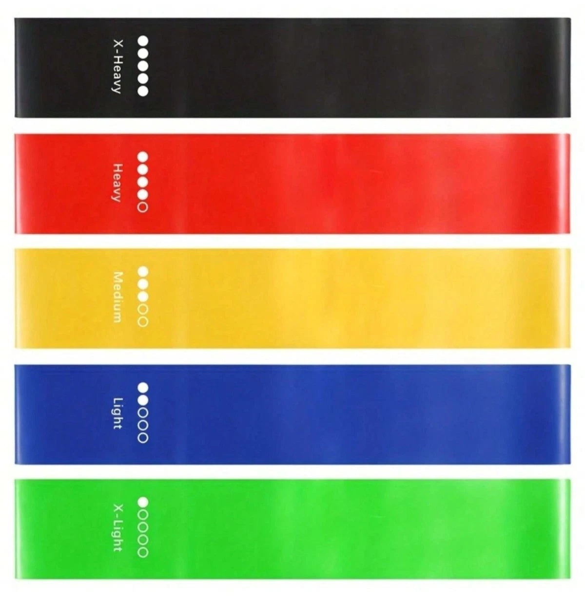 Resistance Loop Bands Set of 5 | Booty & Strength Training for Yoga, Fitness & Gym