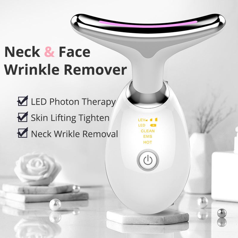 EMS Thermal Neck Lifting And Tighten Massager Electric Microcurrent...