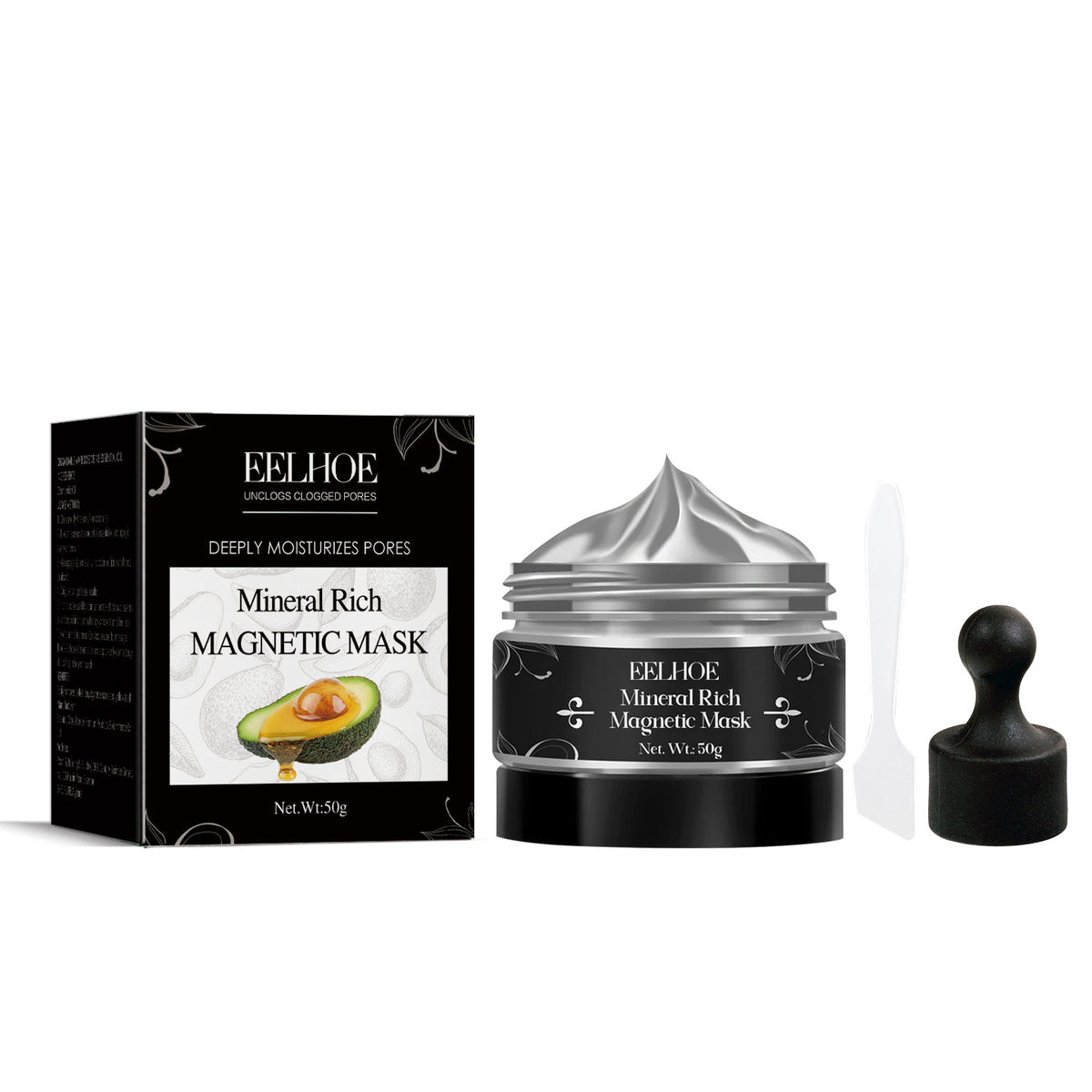 EELHOE Blackhead Removal Mask Cleanses Blackheads, Lighens Pimples, Tighteners Pores And Controls Oil Smear Mask