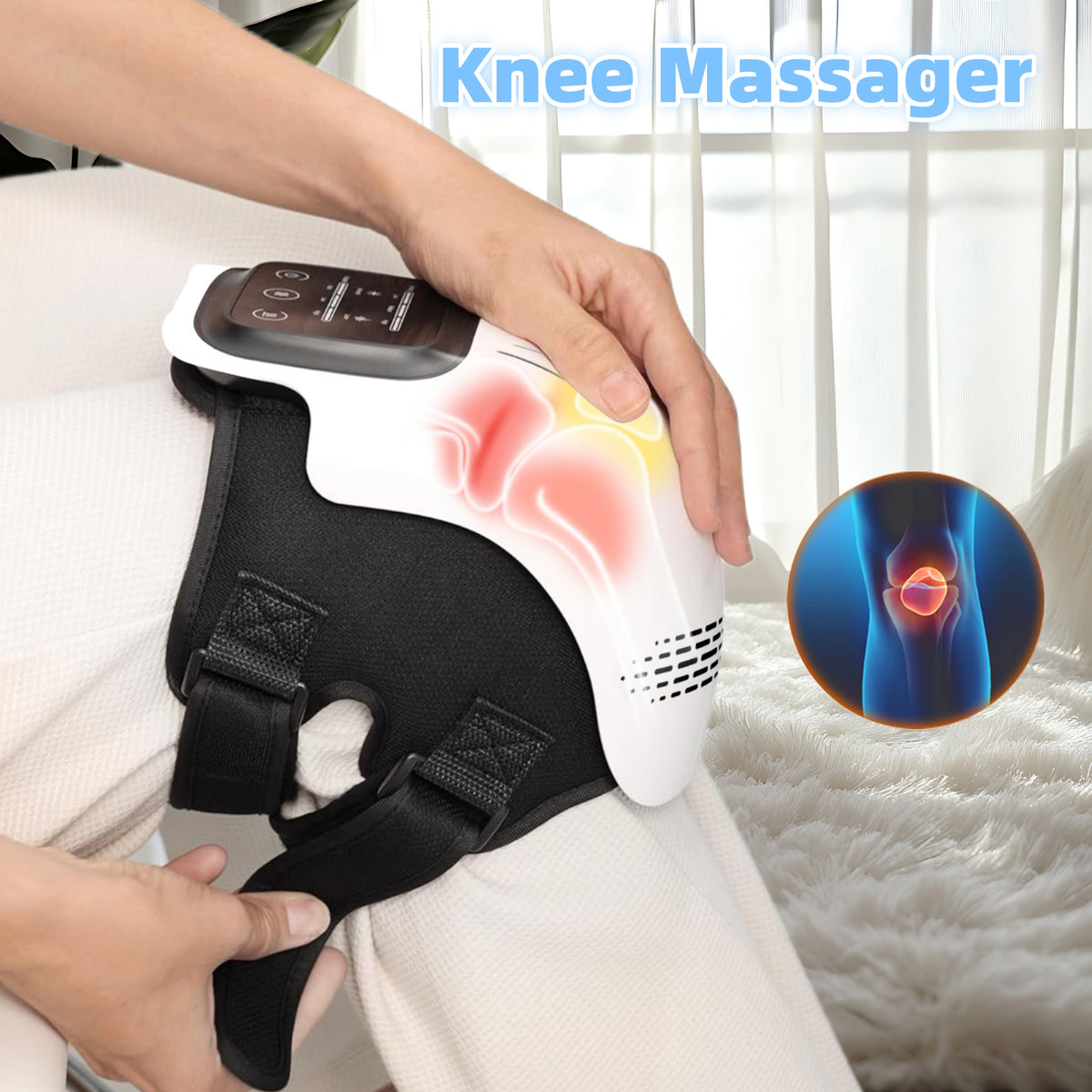 Intelligent Home Use Electric Kneading Heating Knee Mas...