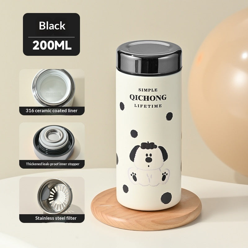 Portable Mini Ceramic-Inside Insulated Cup | Custom Logo Branding Available