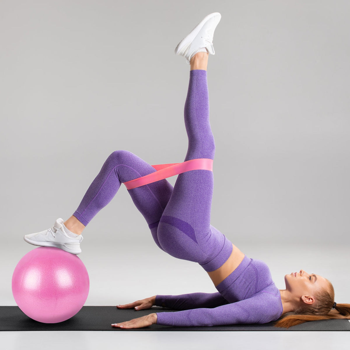 14-Piece Pilates Kit for Women | Yoga Ball, Resistance Bands, Arm Stretcher & More