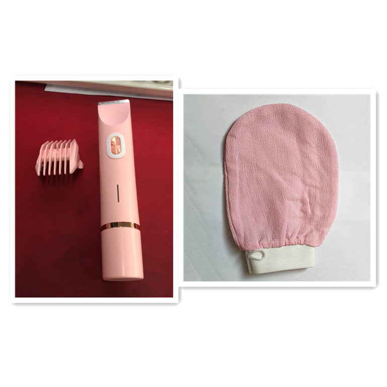 2 In 1 Hair Remover Women's Double Head Shaver Private Pubic T...