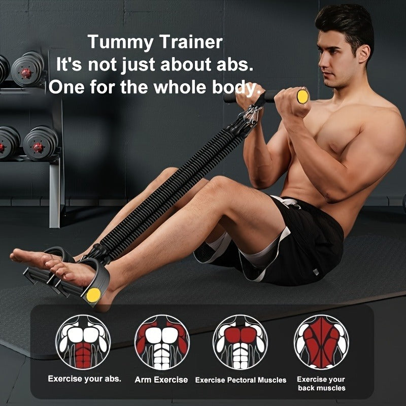 Adjustable Resistance Bands with Foot Pedals & Handles | Full Body Trainer