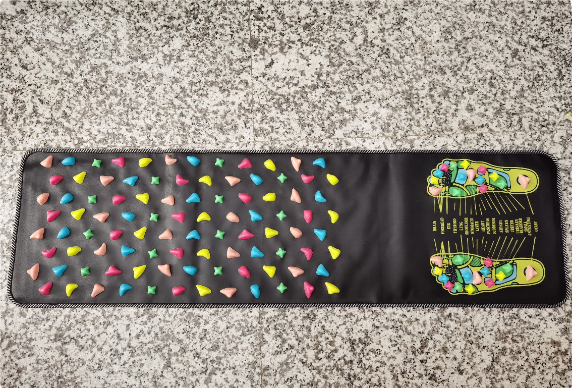 Reflexology Foot Massage Cobblestone Mat – Acupressure Walk Pad