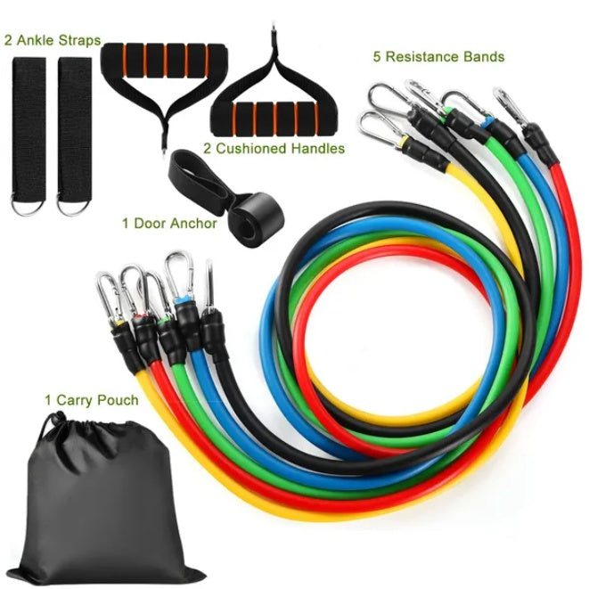 Resistance Bands Set | Multi-Level Strength Training for Home & Gym