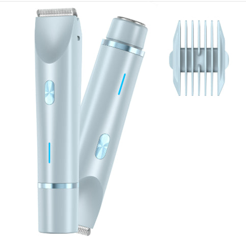 2 In 1 Hair Remover Women's Double Head Shaver Private Pubic T...