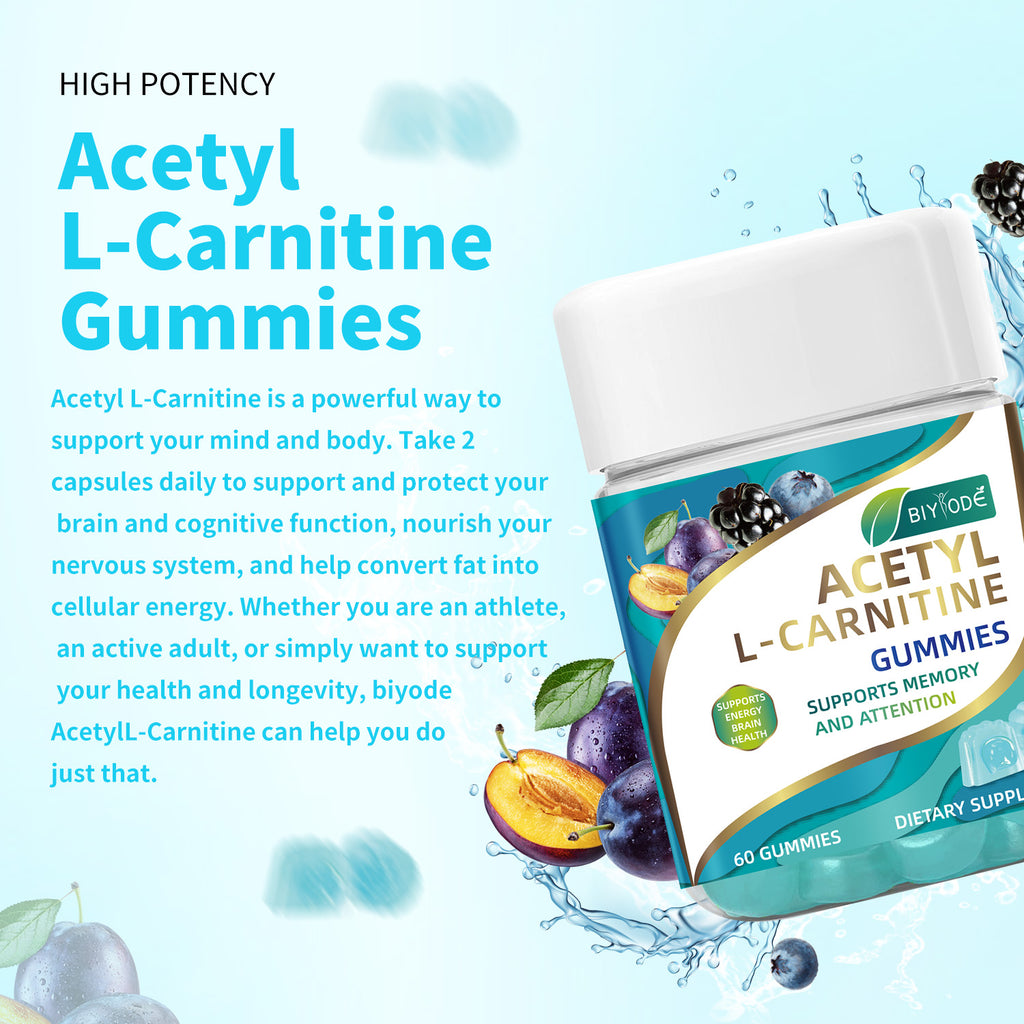 Biyode Wholesale Acetyl L-Carnitine Gummiegel Gummies Natural Daily...