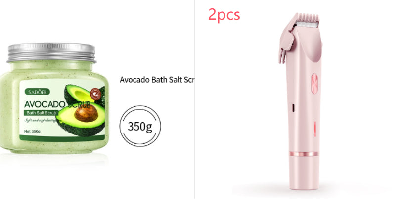 2 In 1 Hair Remover Women's Double Head Shaver Private Pubic T...