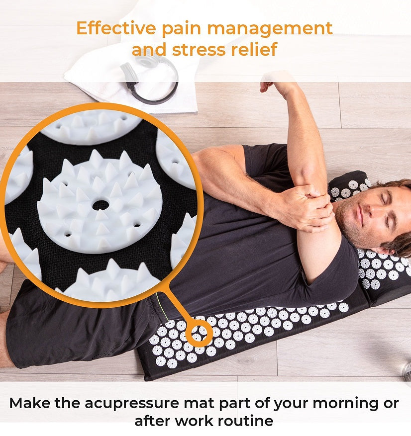 Premium Acupressure Shakti Mat & Pillow Set | Fitness Yoga Relaxation Mat for Back & Neck