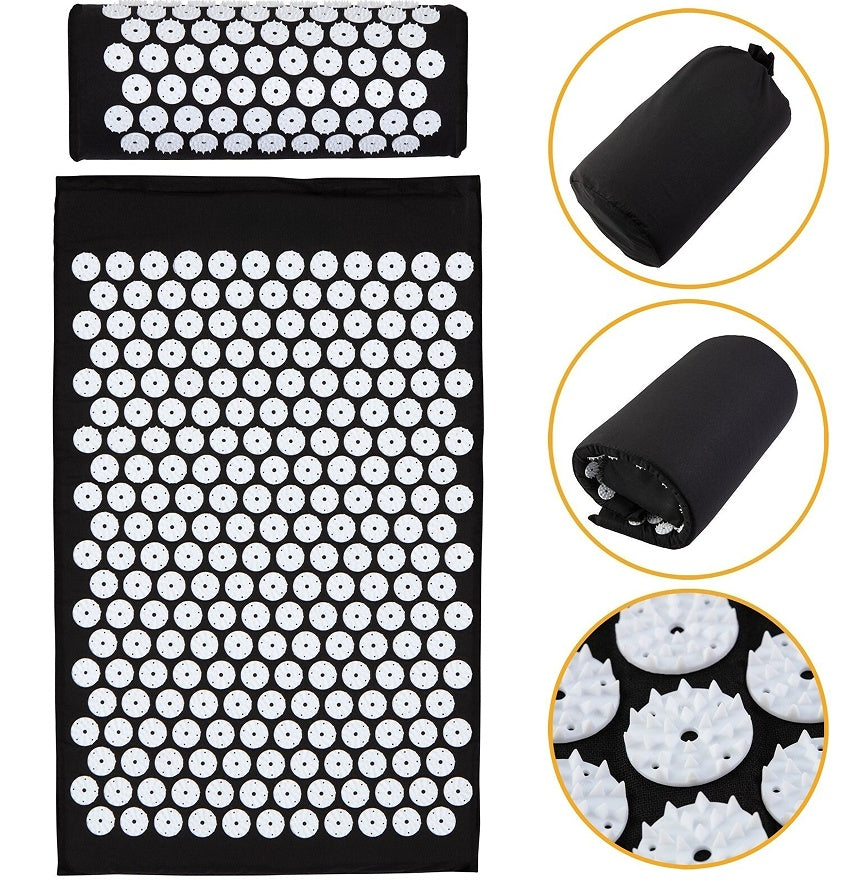 Premium Acupressure Shakti Mat & Pillow Set | Fitness Yoga Relaxation Mat for Back & Neck