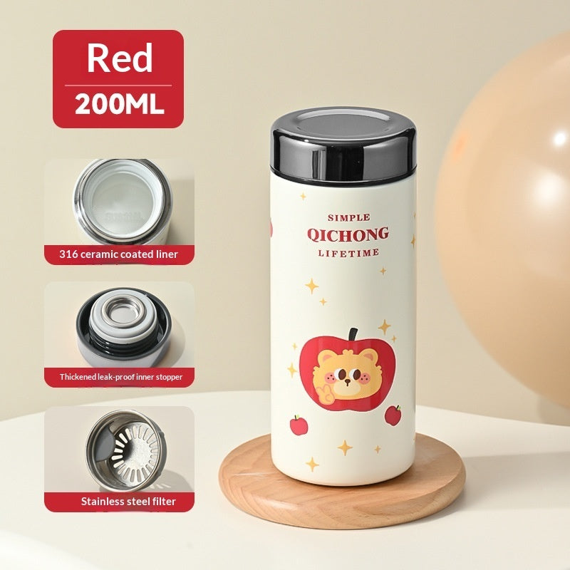 Portable Mini Ceramic-Inside Insulated Cup | Custom Logo Branding Available